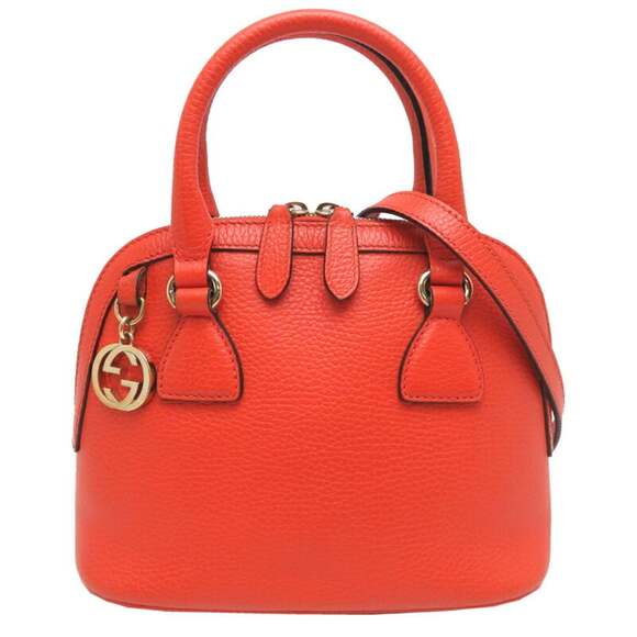 GUCCI Orange Leather Bag